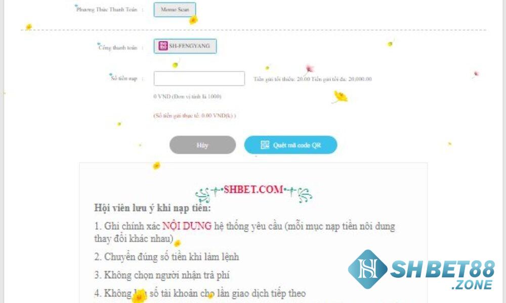 Nạp tiền Shbet - thao tác đơn giản, có tiền chơi ngay! 8 Sử dụng ví điện tử của anh em để có thể nạp tiền vào nhà cái